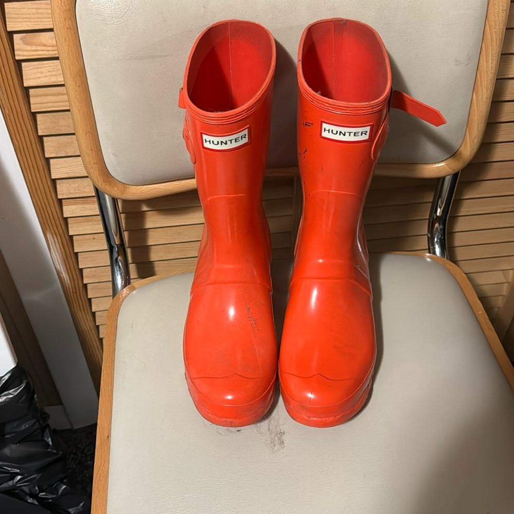 Orange Hunter Boots